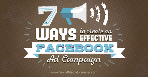buat kampanye iklan facebook yang efektif