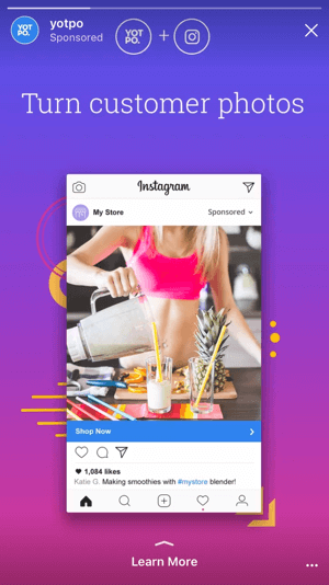 Tujuan iklan cerita Instagram yang baru memungkinkan Anda mengirim pengguna ke situs dan aplikasi Anda, mendorong konversi nyata alih-alih hanya berharap untuk kesadaran merek.