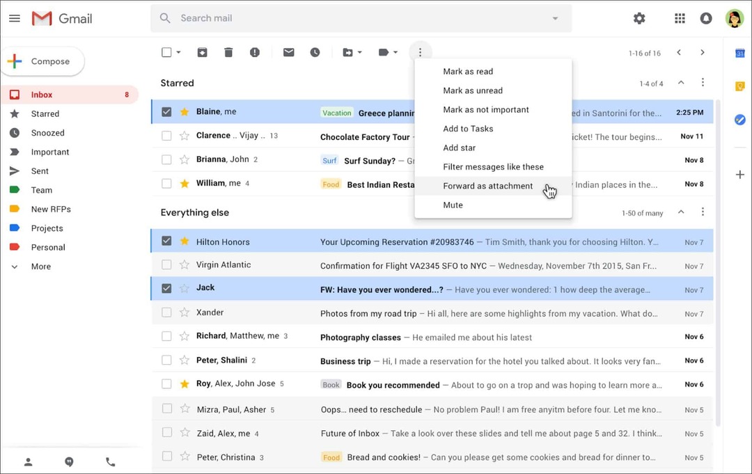 Google Memungkinkan Mengirim Email sebagai Lampiran di Gmail
