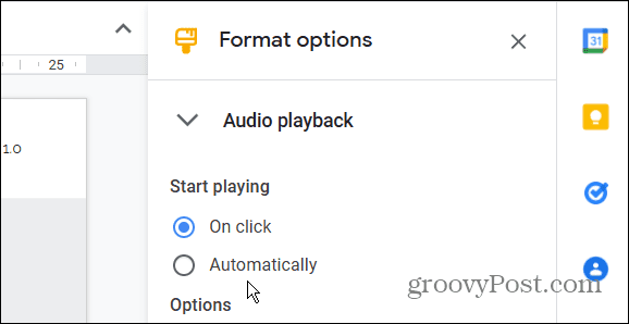 Pemutaran Audio Google Slide