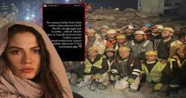 Demet Özdemir berterima kasih kepada para pekerja tambang yang bekerja untuk gempa bumi! 
