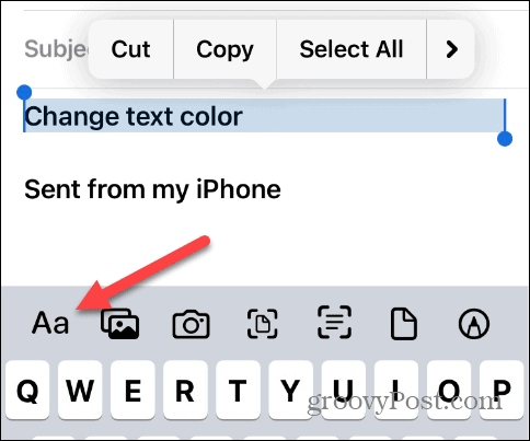 Ubah Warna Teks di iPhone