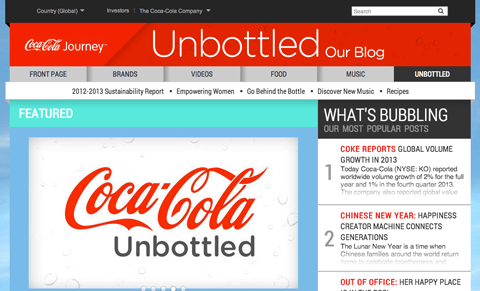 blog coca-cola yang tidak dibotolkan