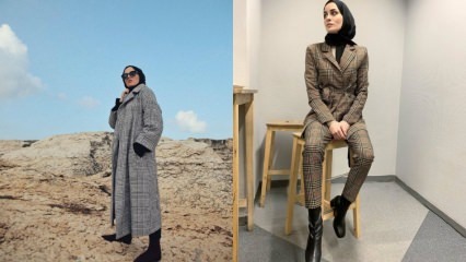 Model pakaian jilbab kotak-kotak musim baru