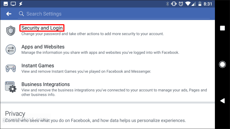 keamanan dan login facebook