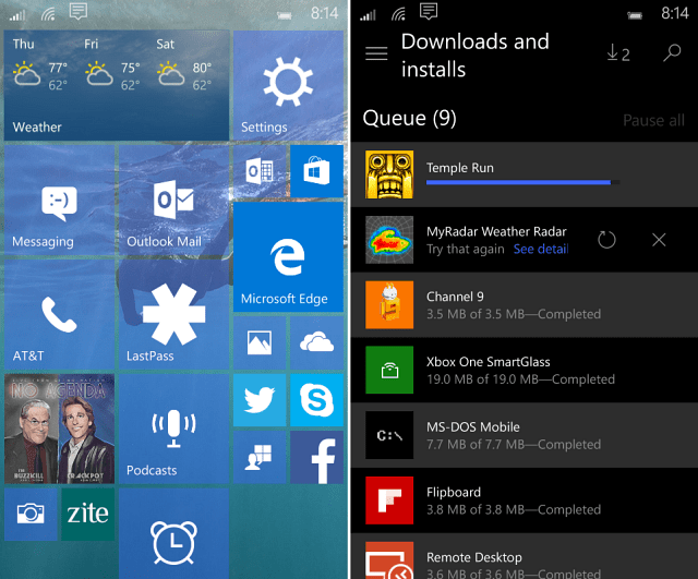 Windows 10 Mobile Build 10149 Tur Visual Fitur Baru