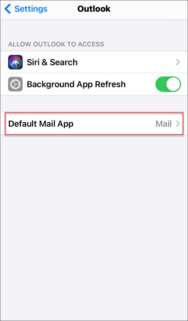 pilih klien email default