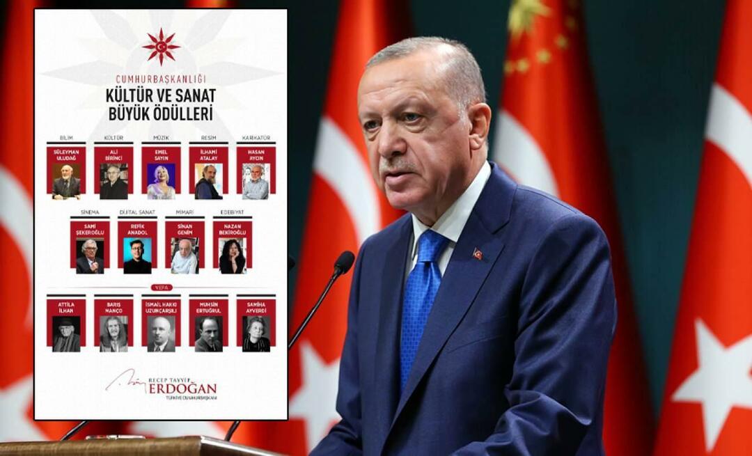 Presiden Erdoğan mengumumkan para pemenang "Hadiah Utama Kebudayaan dan Seni Presiden 2023"