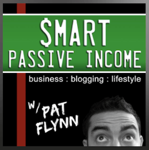 Podcast Smart Passive Income dari Pat Flynn menarik perhatian Shane.