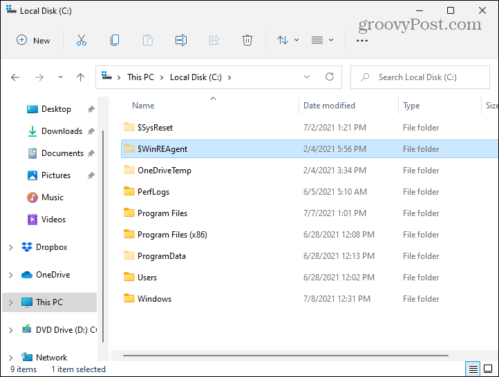 Sembunyikan Folder Lokal C Drive Windows 11