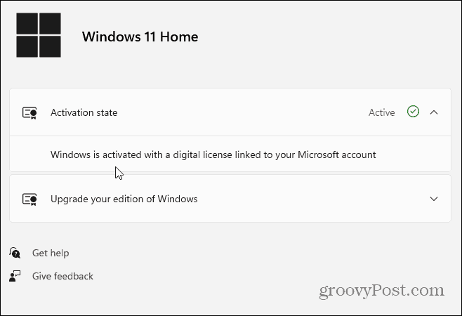 Status Aktivasi Windows 11