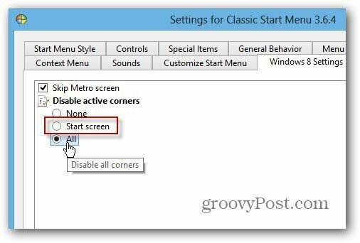 Nonaktifkan SmartScreen Classic Shell