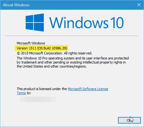 Windows 10 Versi 10586.29