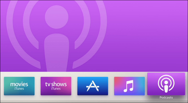 Podcast Apple TV Baru