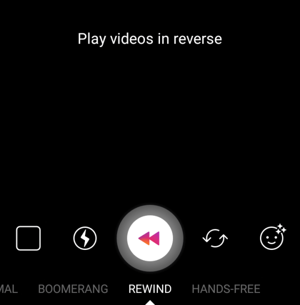 Tambahkan video yang diputar secara terbalik, dengan Rewind.