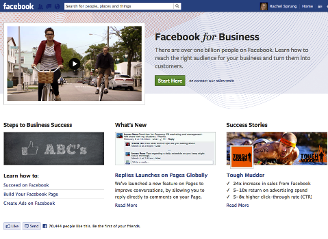 facebook untuk halaman bisnis