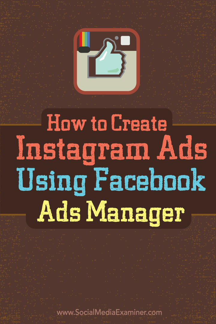 cara membuat iklan instagram dengan pengelola iklan facebook