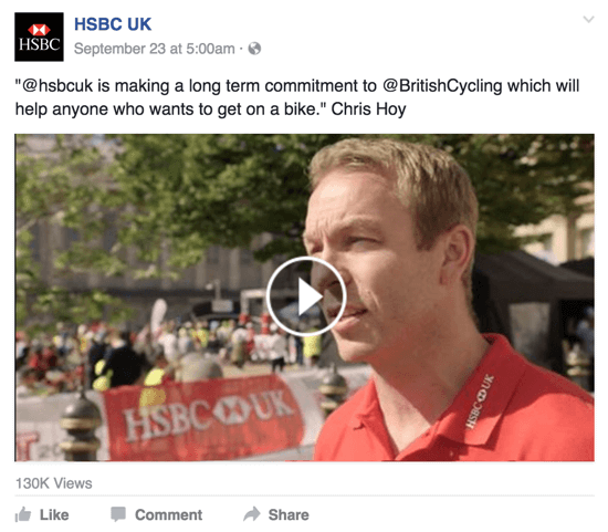 video facebook hsbc
