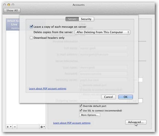 Outlook Mac 2011: Cara Menghapus Akun Email
