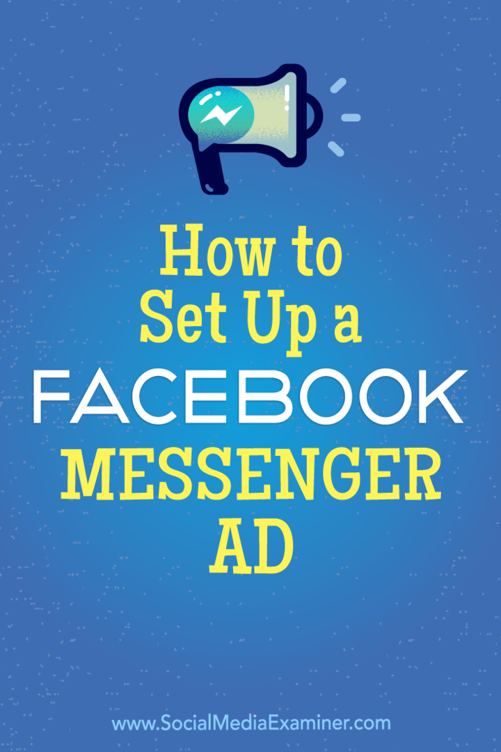 Cara Mengatur Iklan Facebook Messenger: Penguji Media Sosial