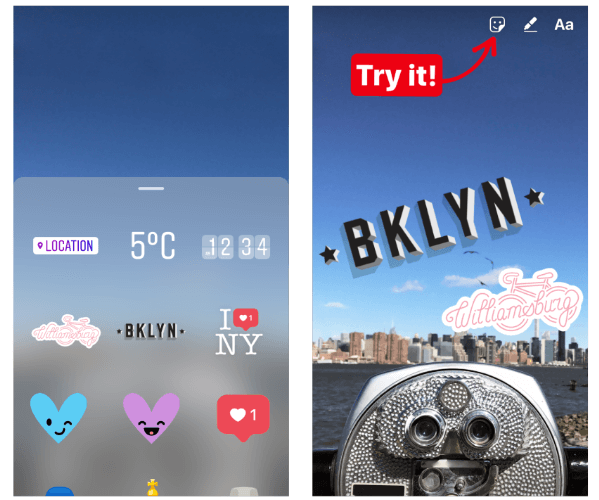 Instagram meluncurkan versi awal geosticker di Instagram Stories untuk New York City dan Jakarta. 