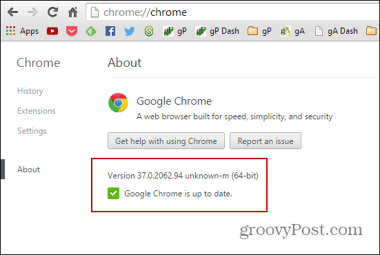 Versi Chrome