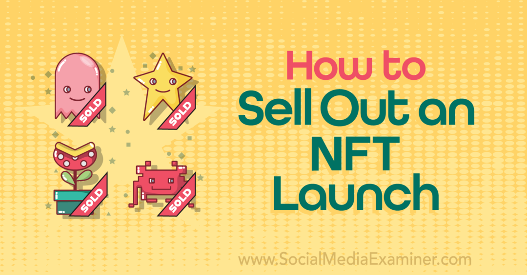 Cara Menjual Penguji Media Sosial Peluncuran NFT