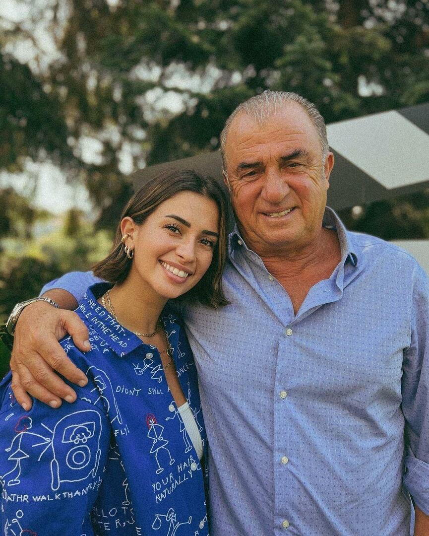 Fatih Terim dan putrinya Buse Terim