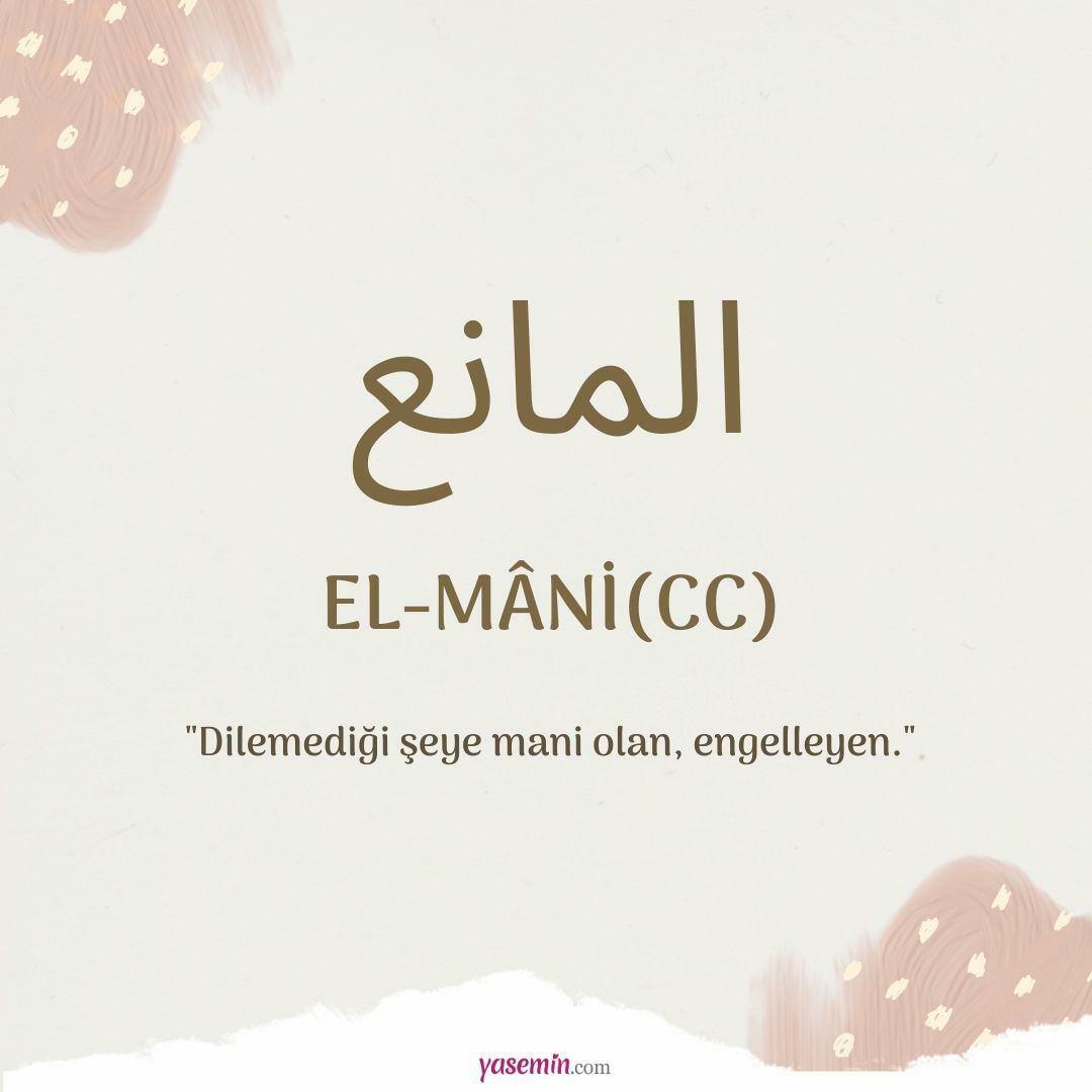 Apa yang dimaksud dengan Al-Mani (c.c)?