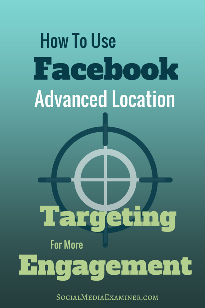 bagaimana menggunakan penargetan lokasi facebook