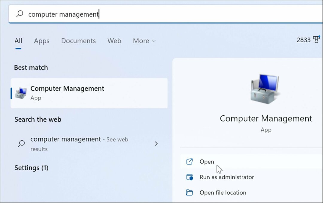 buka manajemen komputer buka manajemen disk di Windows 11