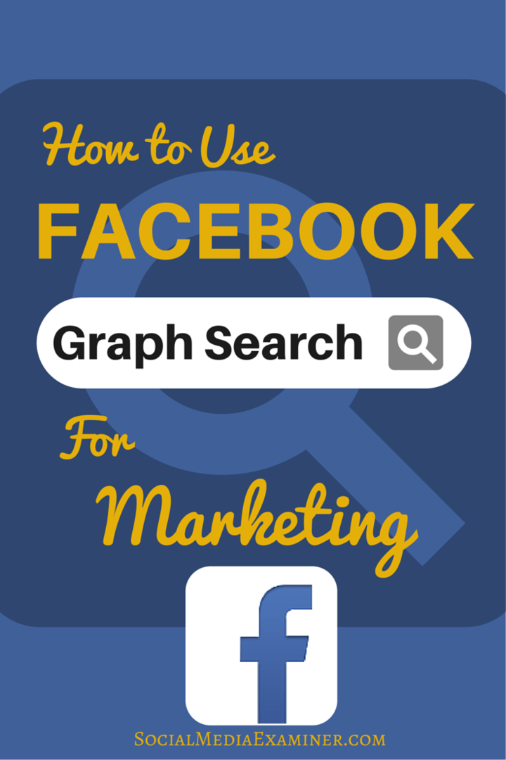cara menggunakan pencarian grafik facebook untuk pemasaran