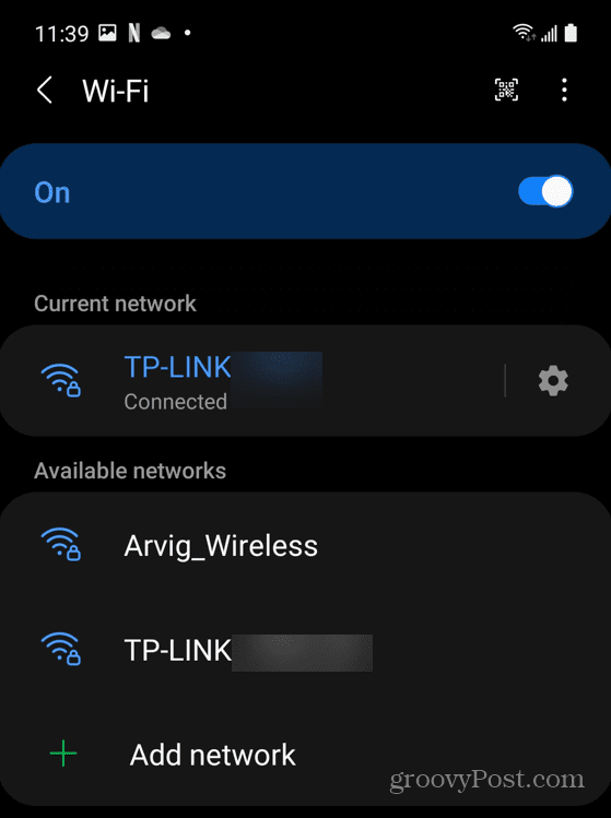 Konektivitas jaringan Wi-Fi