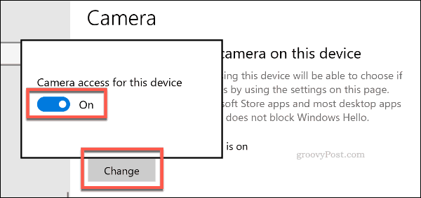 Menonaktifkan akses kamera pada Windows 10