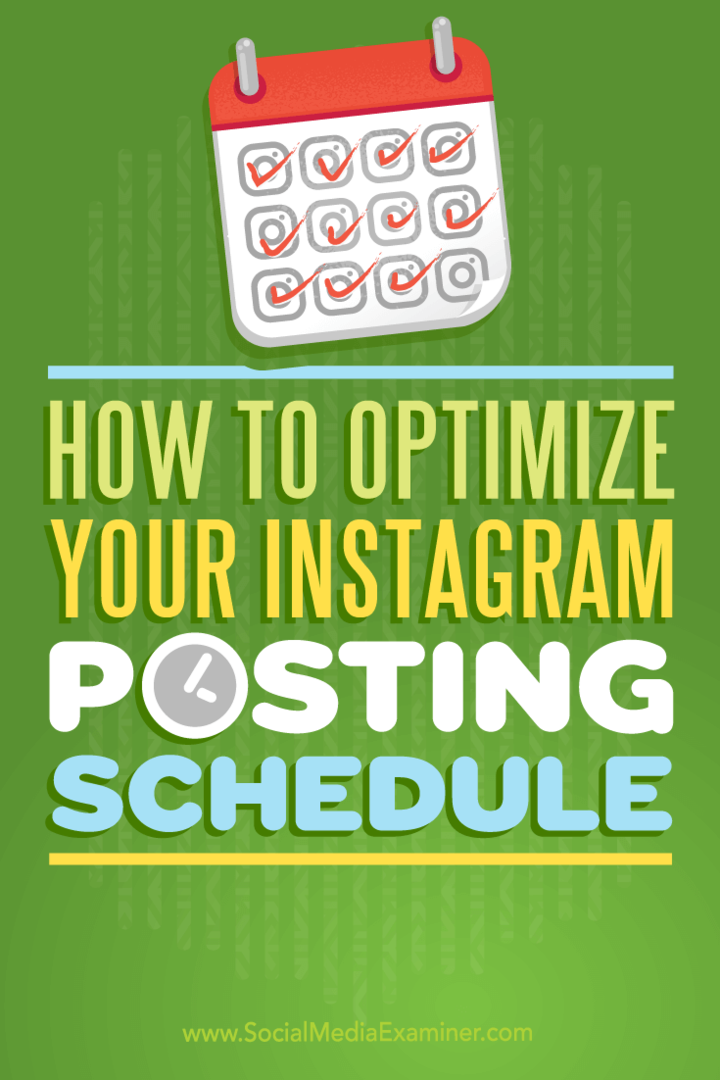 Cara Mengoptimalkan Jadwal Posting Instagram Anda: Penguji Media Sosial