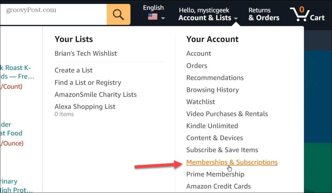 Batalkan Berlangganan di Video Amazon Prime
