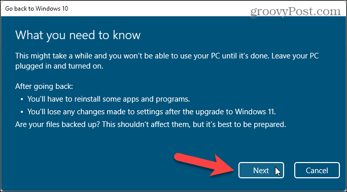 Apa yang perlu Anda ketahui tentang memutar kembali dari Windows 11 ke Windows 10