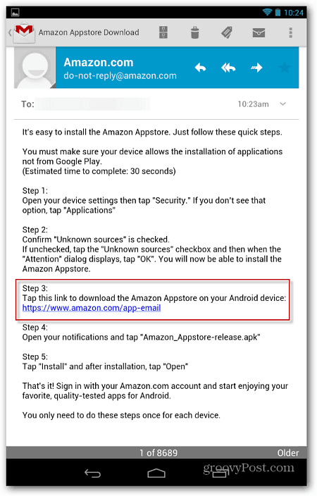 Tautan Email Amazon