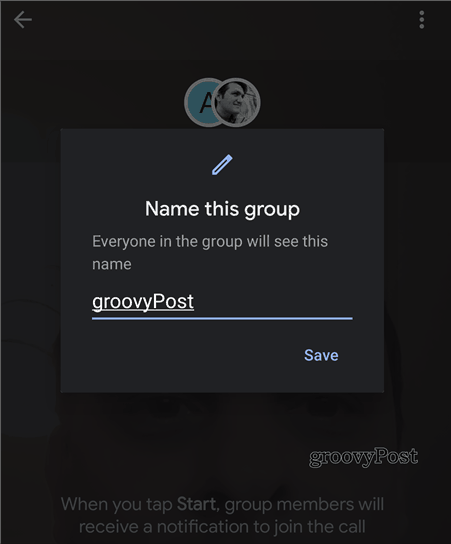 Nama grup Google Duo