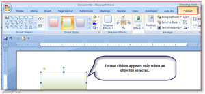 Tab Format Microsoft Word 2007