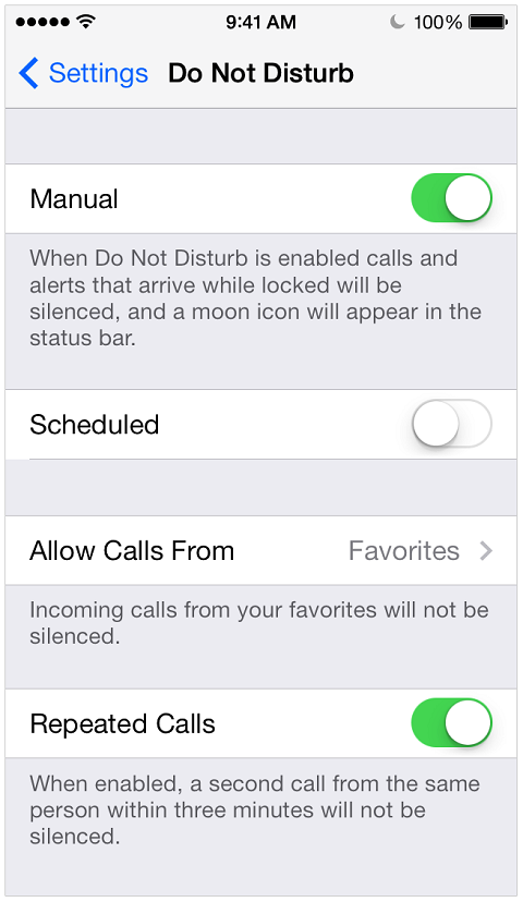 Pengaturan Jangan Ganggu iPhone memungkinkan Anda memblokir teks.