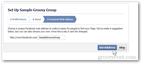 setup facebook grup langkah 3 alamat web set alamat facebook