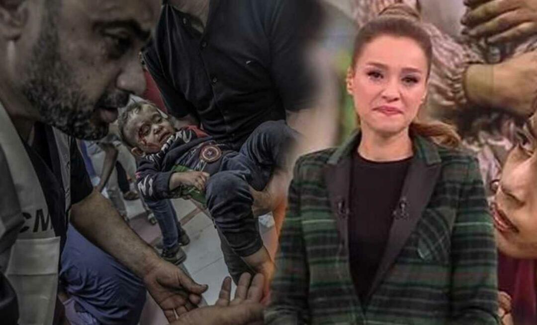 Presenter berita Cansın Helvacı tidak dapat menahan air matanya saat melaporkan pembantaian di Gaza!