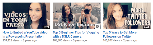 Buat konten berharga untuk vlog Anda dan gunakan untuk menunjukkan keahlian Anda.