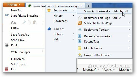 Transfer Bookmark Firefox 1