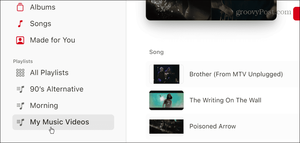 Daftar Putar Video di Apple Music