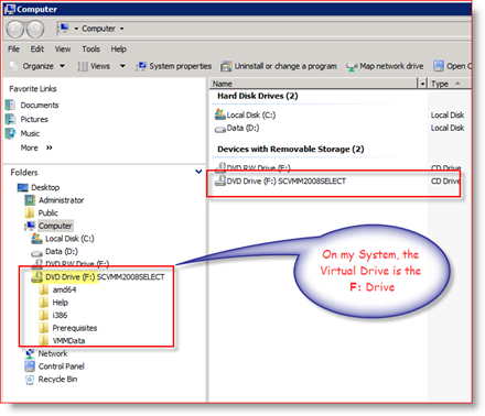 Contoh MagicISO Virtual Drive ISO Mount pada Windows Server 2008