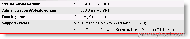 Microsoft Virtual Server 2005 r2 sp1 mendukung Windows Server 2008:: groovyPost.com