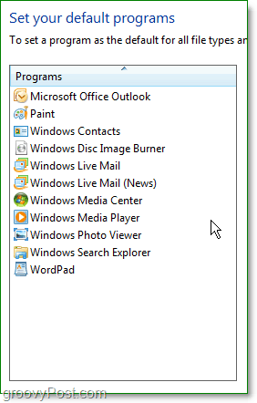 internet explorer tidak akan muncul di windows 7 program default