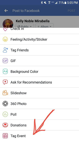 Facebook menambahkan opsi untuk menandai acara dalam pembaruan status di ponsel.